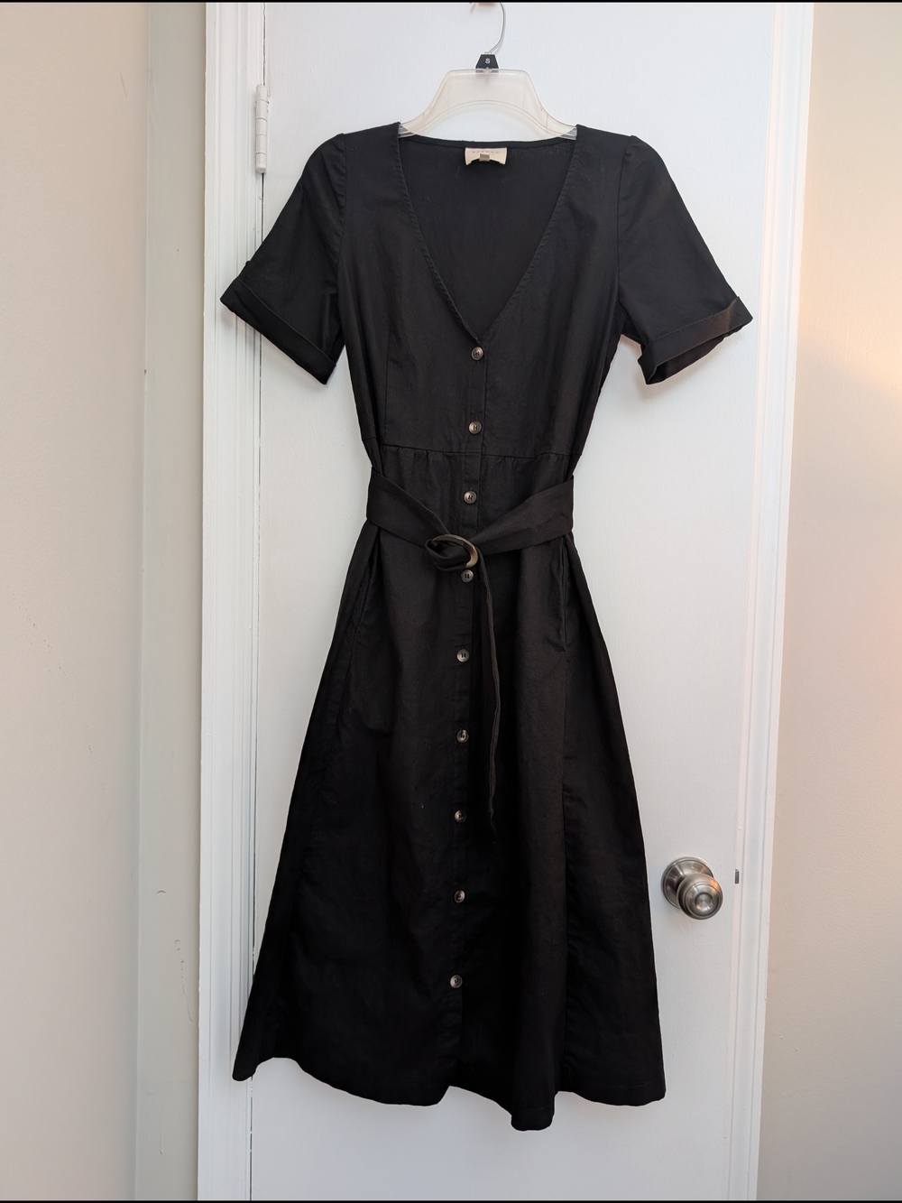 Sezane Marianne Dress Black 36 - Picture 3 of 9